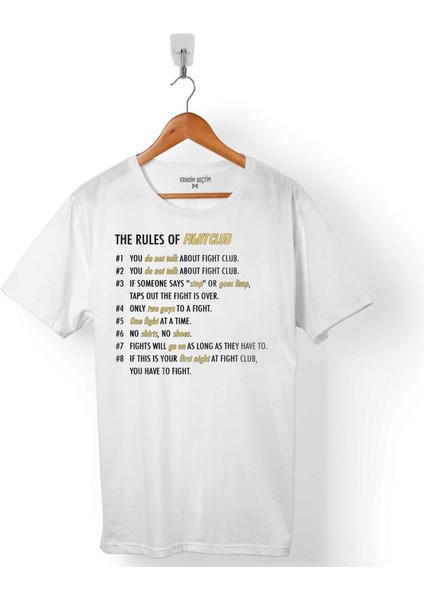 The Rules Of Fıght Club Dövüş Kulübü Kuralları Erkek Tişört