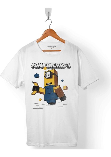 Mınecraft Mınıons Minyonlar Mınıoncraft Erkek Tişört