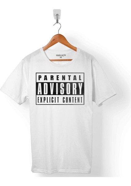 Parental Advısory Explıcıt Content Erkek Tişört