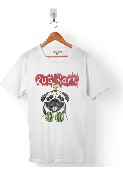 Pug Rock Pugs Dead Metal Musıc Köpek Erkek Tişört