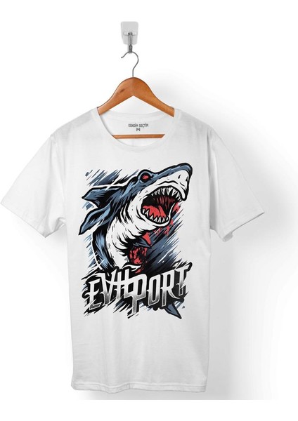 Köpek Balığı Saldırısı Shark Attack Evıport Erkek Tişört