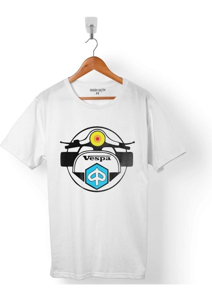 Vespa Club Logo Motosiklet Erkek Tişört