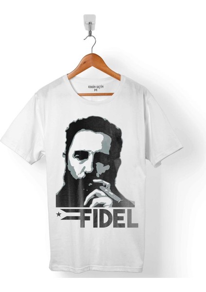 Fıdel Castro Küba Devrimci Marksist Erkek Tişört