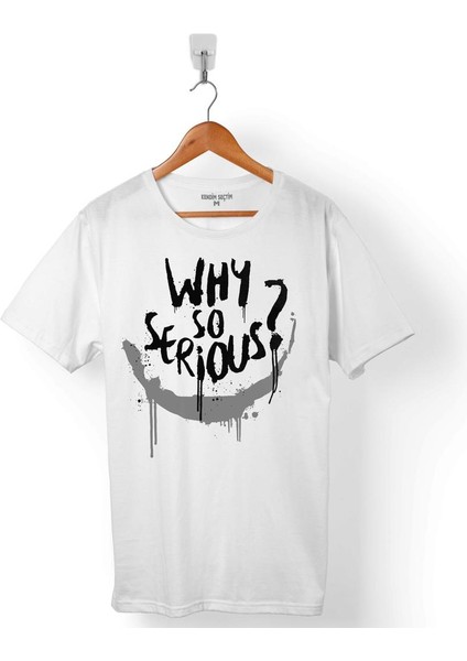 Batman Dark Knıght Kara Şovalye Joker Why So Serıous Erkek Tişört