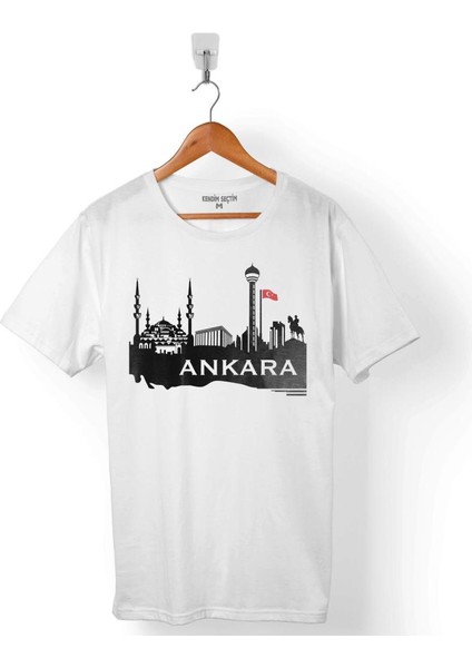Angara Ankara Sıfır Altı 06 Şehir Silüeti Erkek Tişört