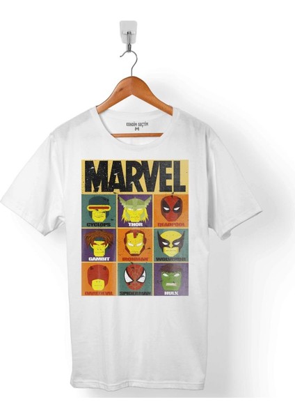 Spıderman Iron Man Thor Hulk Deadpool Erkek Tişört