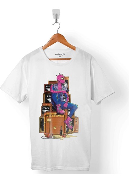 Spıder Man Punker Marvel Örümcek Adam Erkek Tişört