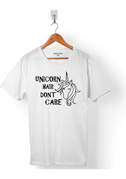 Unıcorn Haır Dont Horse At Erkek Tişört
