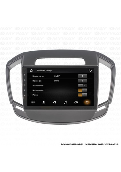 Opel Insignia Android 12 Multimedya Carplay 4gb RAM+64GB HDD 2013-2017 Navigasyon Ekran modelleri