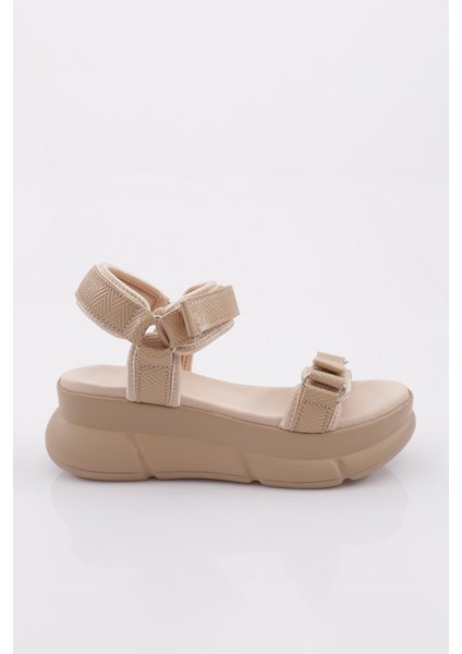 4945 Kadin Kalin Topuklu Sandalet