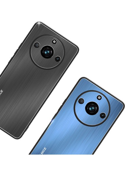 Realme 11 Pro 5g / 11 Pro+ 5g Koruyucu Kılıf Alüminyum Alaşım+ Tpu Fırçalanmış Cep Telefonu Kapağı (Yurt Dışından)