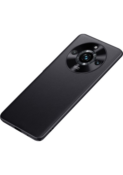 Realme 11 Pro 5g Pu Deri Kaplamalı Tpu + Pc Telefon Kılıfı Metal Lens Koruma Koruma Anti-Çizgi Kapağı (Yurt Dışından)