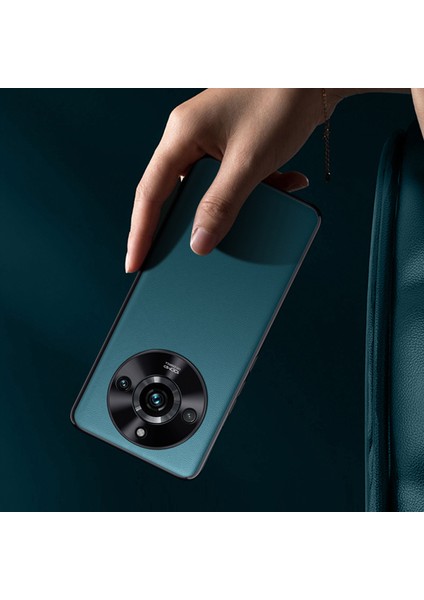 Realme 11 Pro 5g Pu Deri Kaplamalı Tpu + Pc Telefon Kılıfı Metal Lens Koruma Koruma Anti-Çizgi Kapağı (Yurt Dışından)
