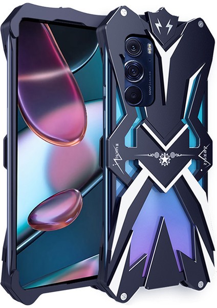 Motorola Edge X30 Tutt Zırh Metal Kasası Alüminyum Alaşım Koruyucu Telefon Kapağı (Yurt Dışından)