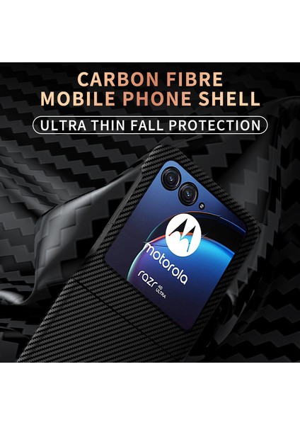 Motorola Razr 40 Ultra 5g Karbon Fiber Doku Telefon Kılıfı Anti Drop Pc Telefon Kapağı (Yurt Dışından) modelleri