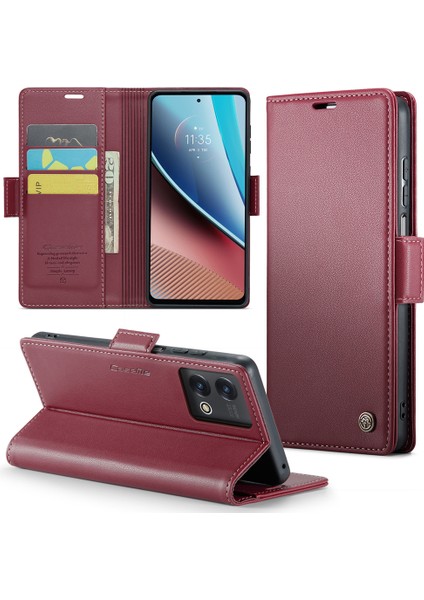 Motorola Moto G Stylus 5g (2023) Stand Cüzdan Telefon Kılıfı Rfıd Engelleme Telefon Deri Kapağı (Yurt Dışından)