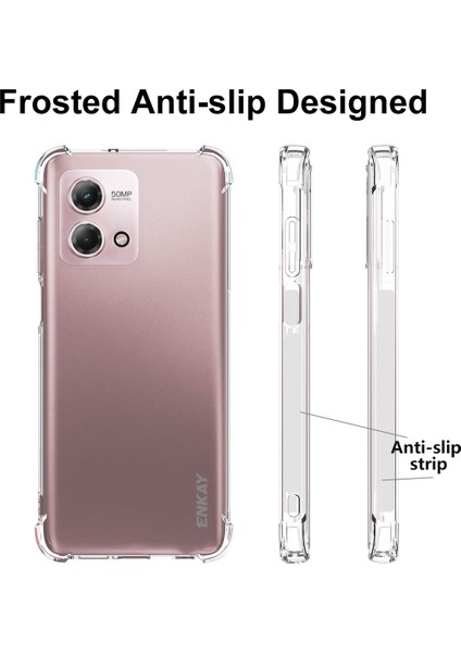 Motorola Moto G Stylus 5g (2023) Tpu Telefon Kılıfı Slip Anti-Slip Strip Edge Akıllı Telefon Kabuğu Kapağı (Yurt Dışından)