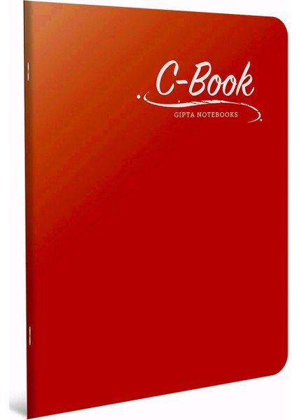 C-Book A4 60 Yaprak Plastik Kapak Dikişli Defter- Çizgisiz/düz