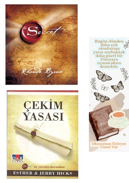 The Secret Sır - Çekim Yasası (2. El Kitap Seti) - Okuyorum Öyleyse Umut Var Ayraç Hediye