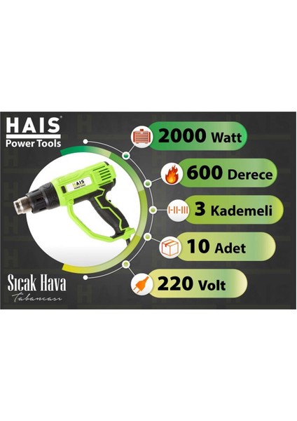 Sıcak Hava Tabancası HG12 modelleri