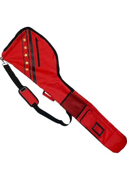 Golf Çanta Kulüpleri Case Zippered Kılıfı Su Geçirmez Taşıma Çantası 7-10 Kulüp Kırmızı (Yurt Dışından)