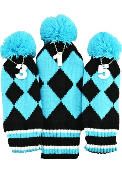 3pcs Örgü Golf Kulübüı Açık Eğitim Mavisi Için (Yurt Dışından) modelleri