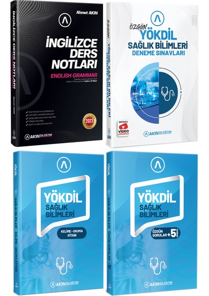 YÖKDİL İngilizce Ders Notları - Sağlık Bilimleri Deneme Sınavları - Kelime - Okuma - Özgün Sorular – 5 Deneme