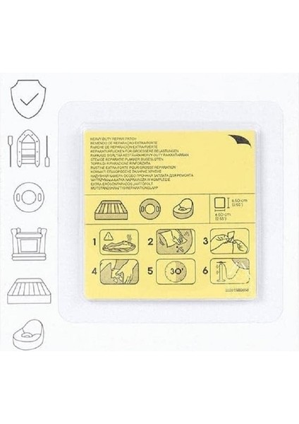 Şişme Yatak Yastık Havuz Oyuncak Vs. Tamir Onarım Yaması 62068 + Japon Yapıştırıcısı
