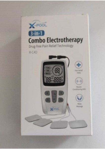 x Pool Tens Ems Masaj Cihazı Fonksiyonel Kolay Kullanım 2 Kanal 22 Program fırsatları