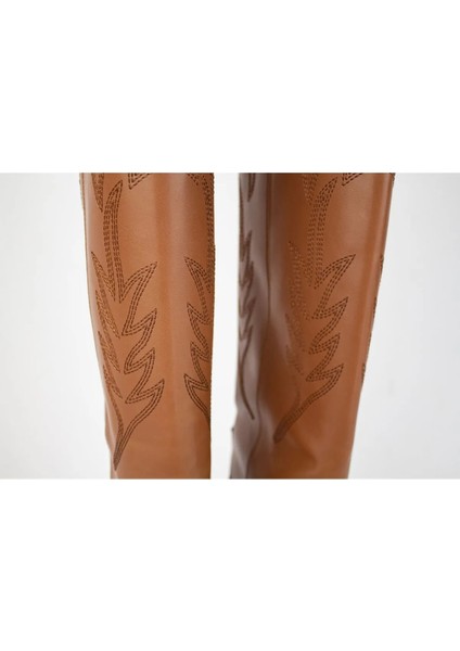 Kadın Western Kovboy Nakışlı Topuklu Çizme fırsatları