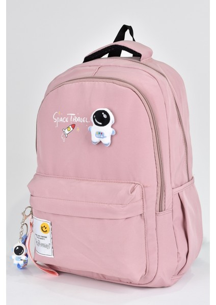 Unisex Çok Gözlü Günlük Seyahat Okul Sırt Çantası Pembe 51497 fiyatları