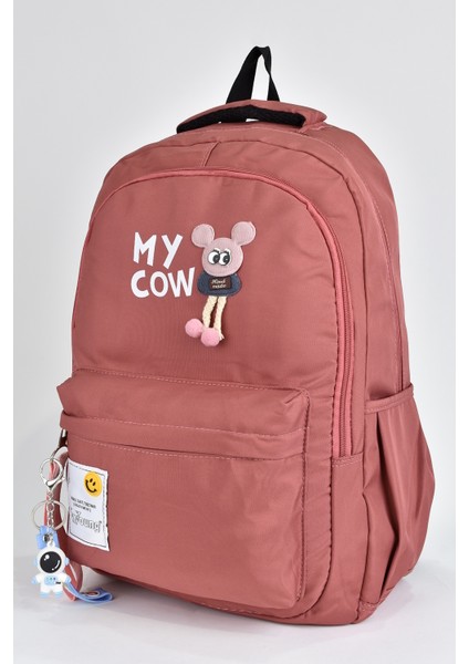 Kız Çocuk Genç Çok Gözlü Günlük Seyahat Okul Sırt Çantası Gül Kurusu 51498 fırsatları