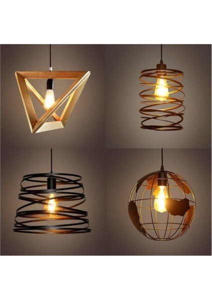 ST64 Flamanlı Rustik 6W LED Ampul 10'lu Dekoratif Vintage Aydınlatma