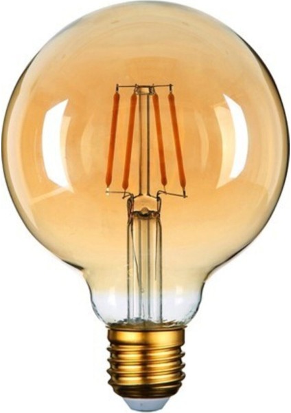 Rustik LED Ampül E27 Duy G95 Glop Model 4W