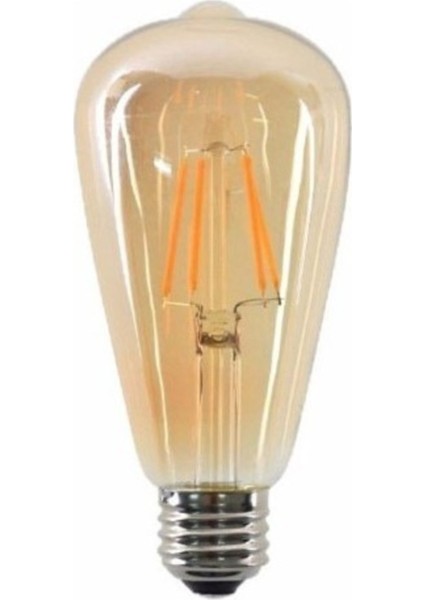 Rustik LED Ampül E27 Duy Armut Tipi ST64 Model 4W