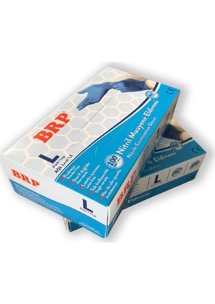 Nitril Mavi Eldiven Pudrasız 100'LÜ Paket