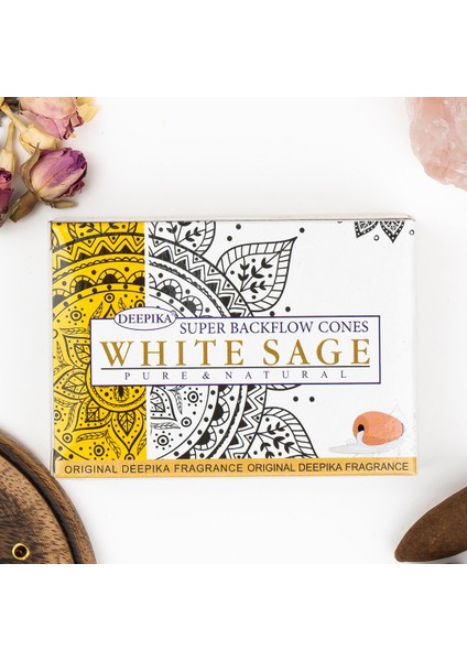 White Sage Geri Akışlı Şelale Tütsü