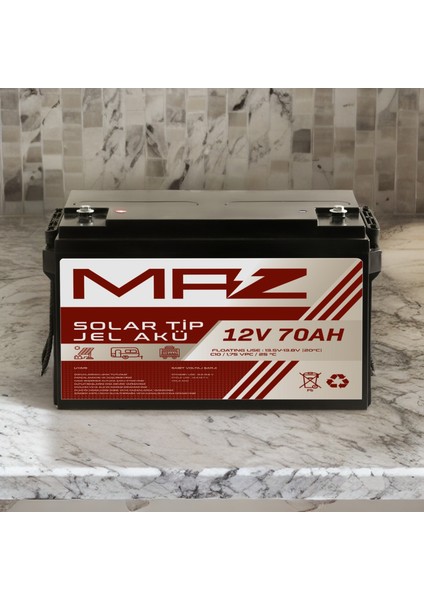 12 Volt 70 Amper (Ah) Solar Jel Akü (Güneş Paneli Akü) modelleri