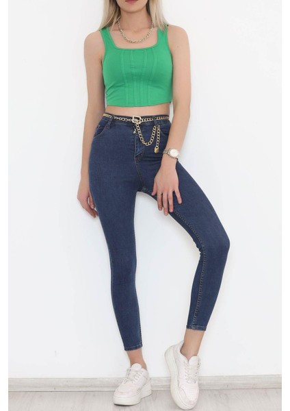 Kare Yaka Crop Yeşil - 3482.1595. fiyatları
