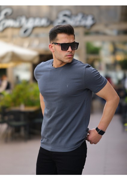 Erkek 5'li Tişört Standart Kalıp Bisiklet Yaka Yazlık Basic Erkek T-Shirt indirimleri