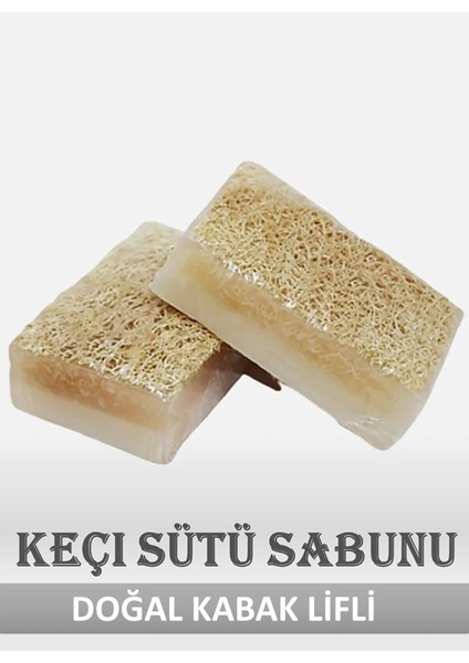 Doğal Kabak Lifli Keçi Sütü Sabunu