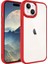Apple Iphone 15 Plus Kılıf Renkli Silikon Kenarlı Arkası Şeffaf Sert Krom Kapak 1