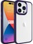 Apple Iphone 15 Pro Max Kılıf Renkli Silikon Kenarlı Arkası Şeffaf Sert Krom Kapak 1
