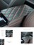 Bmw E92 2006-2013 Deri Oto Kolçak Kılıfı Örtüsü Capitone Süngerli Kırmızı Nakışlı 3