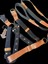 köpek göğüs tasması gezdirme kayışlı set deri kolon siyah taba göğüs ölçüsü:40-70cm ayarlamalı gezdirme kayışı:125cm dog harness TB5-13 5