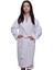Beyaz Şal Yaka Havlu Bornoz 2