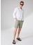 Normal Bel Slim Fit Yeşil Erkek Bermuda Şort A261JONP581TF121/T- 1