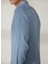 Slim Fit Düğmeli Yaka Mavi Erkek Gömlek A266DANIELL20- 4