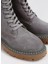 Deri Gri Kadın Bot Rıppon 5