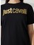 Just Cavalli Bisiklet Yaka Baskılı Siyah Kadın T-Shirt 74PBHF00 5